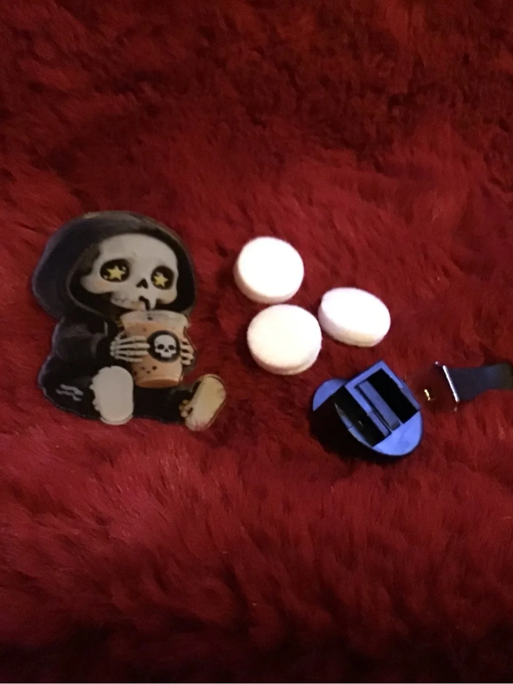 Black Skeleton Car Vent Clip Air Freshener holder